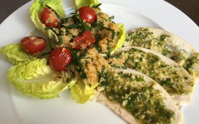 Turkey with homemade pesto – quick and delicious!